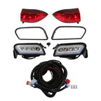 Fit For Club Car Tempo LED Headlight + Tail Light Kit 2018-+ Golf Carts