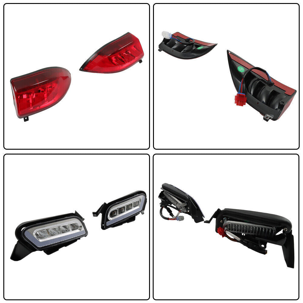 Fit For Club Car Tempo LED Headlight + Tail Light Kit 2018-+ Golf Carts