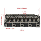 Complete Cylinder Head & Full Gasket Kit For Kubota V1505 Tractor  B3300S