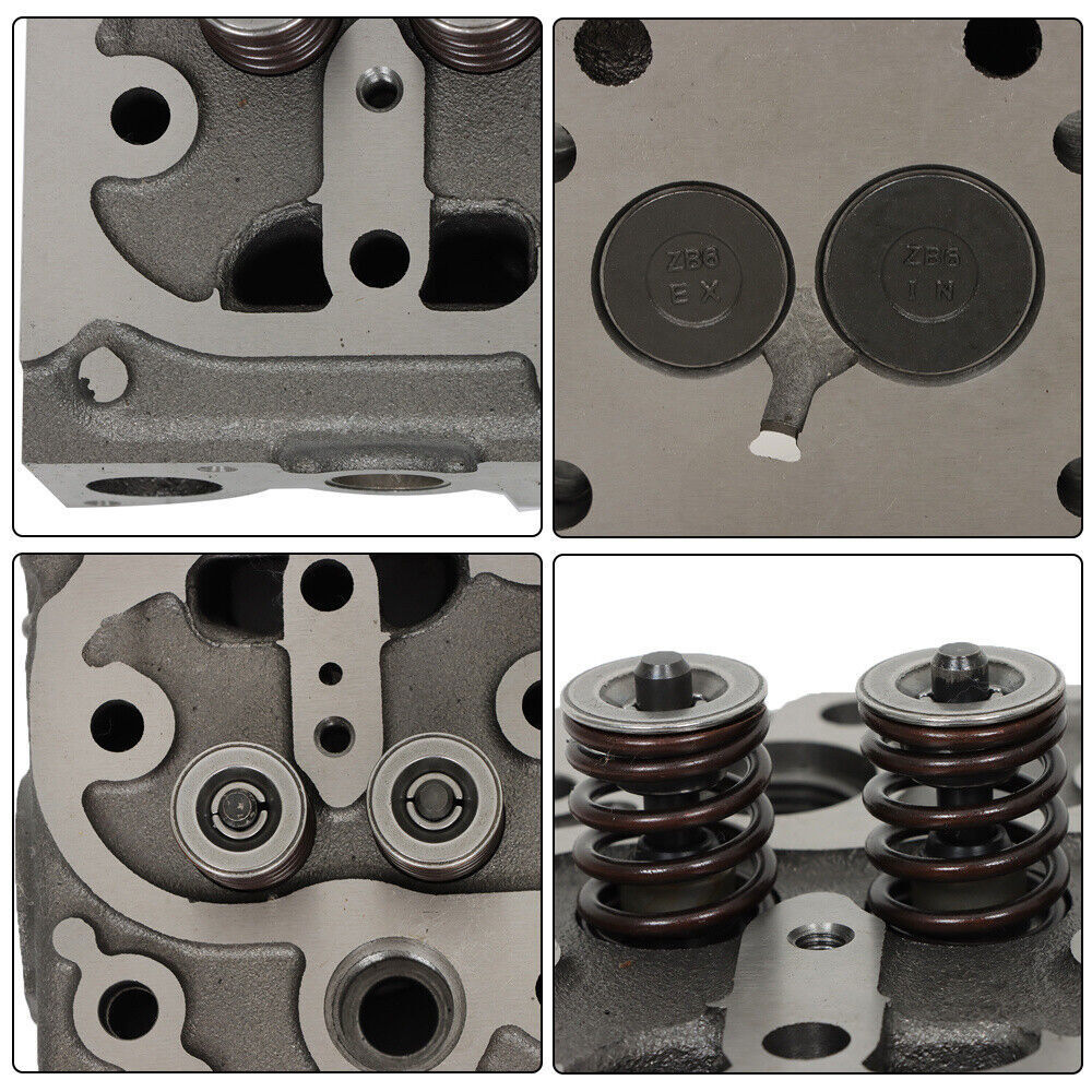 For Kubota D950 D850 Engine Complete Cylinder Head w/ Valves + Full Gasket Kit