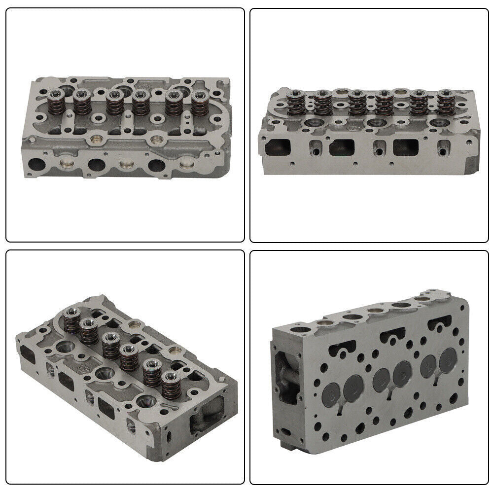 For Kubota D950 D850 Engine Complete Cylinder Head w/ Valves + Full Gasket Kit