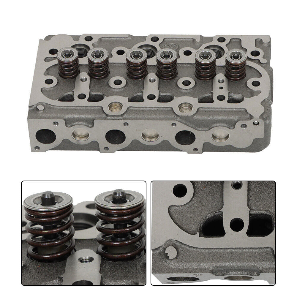 For Kubota D950 D850 Engine Complete Cylinder Head w/ Valves + Full Gasket Kit
