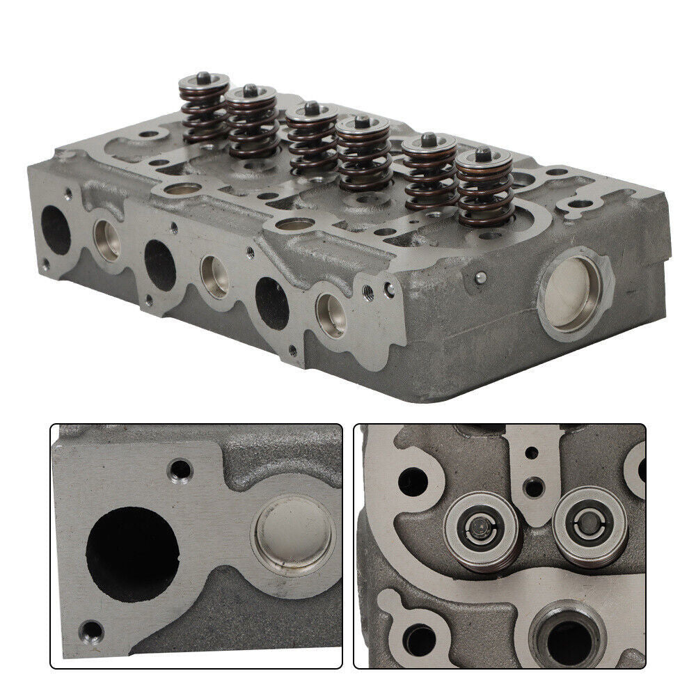 For Kubota D950 D850 Engine Complete Cylinder Head w/ Valves + Full Gasket Kit