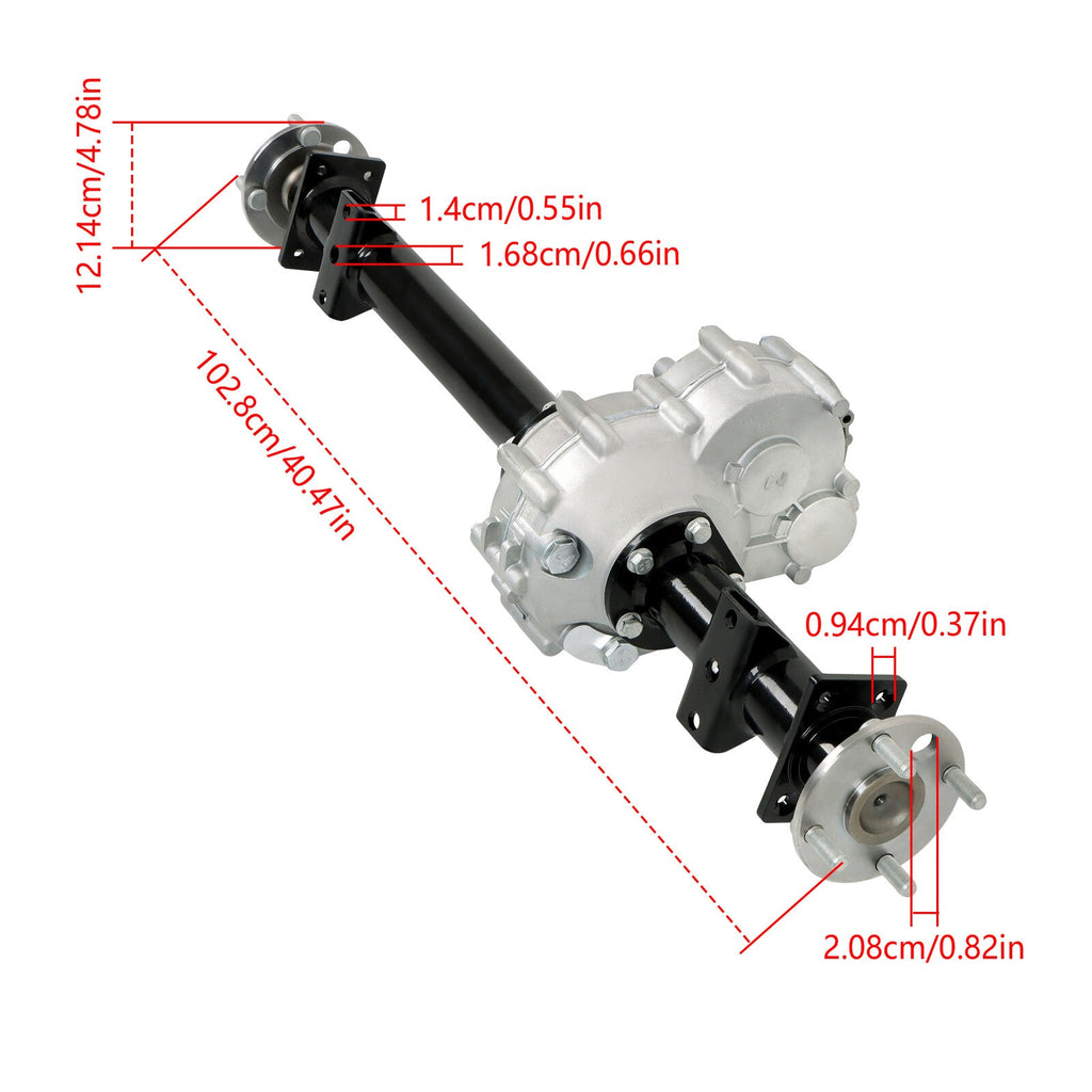 For Club Car DS Rear Axle Assembly 1998+ Precedent Tram 2004+ 1027717-01