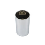 Rear 33mm Chrome Semi Truck Wheel Axle Covers w/ Hub Caps Lug Nuts Set of 4
