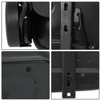 Universal Forklift Seat PVC Tractor Seat Foldable W/ Armrests & Safety Switch