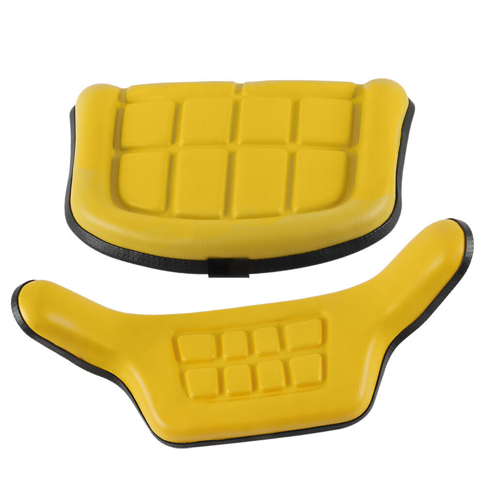 For John Deere 310 310A 310B 401 Backhoe Loader Yellow Seat Cushion 2 Piece