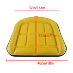 For John Deere 310 310A 310B 401 Backhoe Loader Yellow Seat Cushion 2 Piece