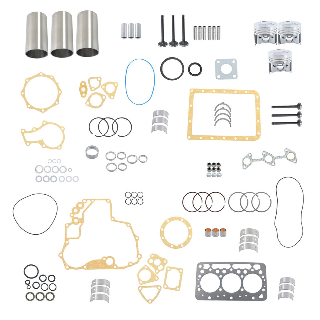 D662 For Kubota Rebuild Overhaul Kit With Gasket Set Bearing&Valve Train Engine