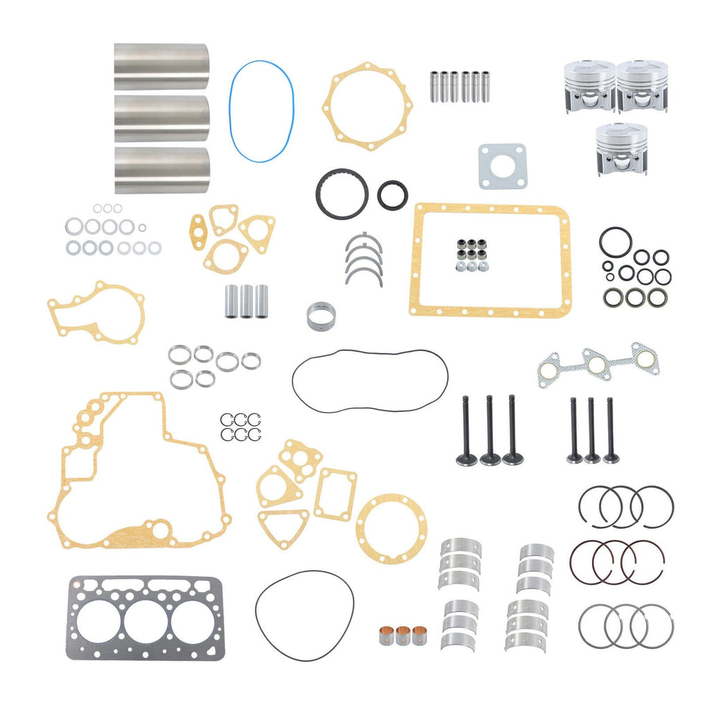 D662 For Kubota Rebuild Overhaul Kit With Gasket Set Bearing&Valve Train Engine