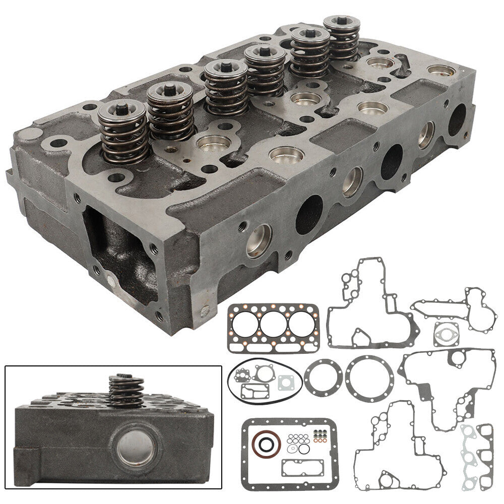 Complete Cylinder Head & Full Gasket Kit For Kubota D1402 Engine