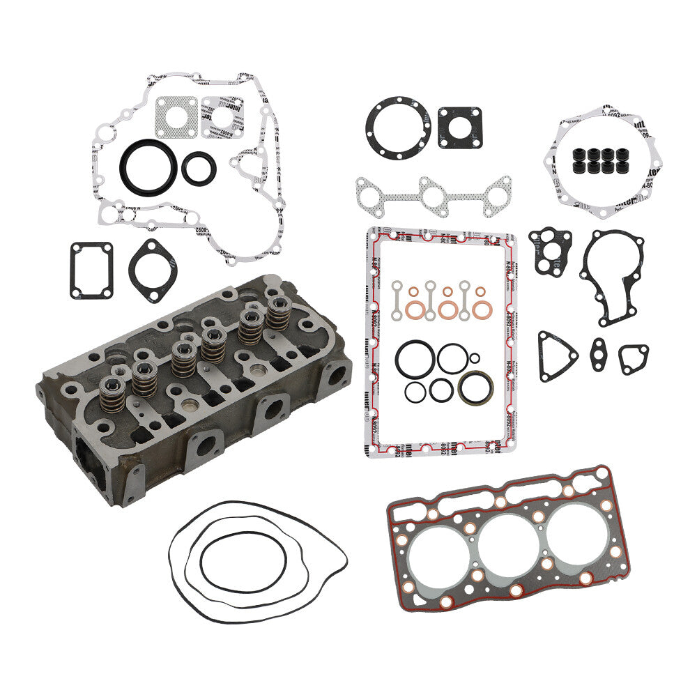 Complete Cylinder Head Assy With Valves & Full Gasket Kit For Kubota D905 Engine