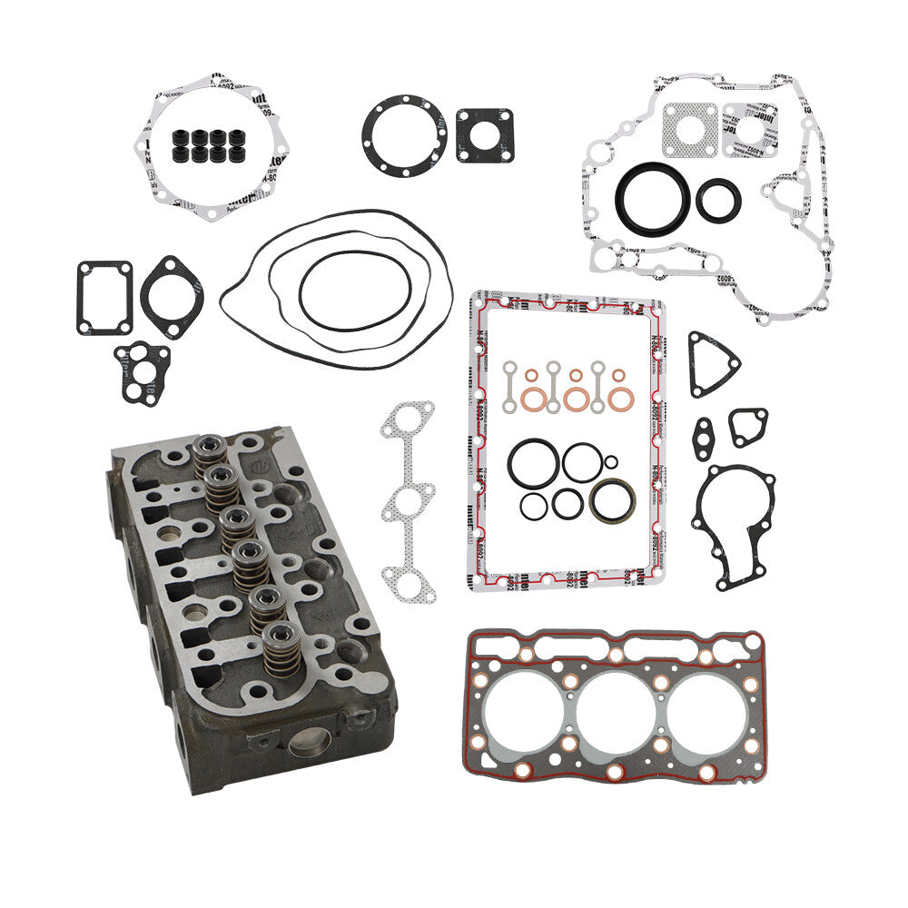 Complete Cylinder Head Assy With Valves & Full Gasket Kit For Kubota D905 Engine