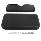 Black Golf Cart Front Seat Cushion w/ Hardware For EZGO Medalist TXT 1994-2013