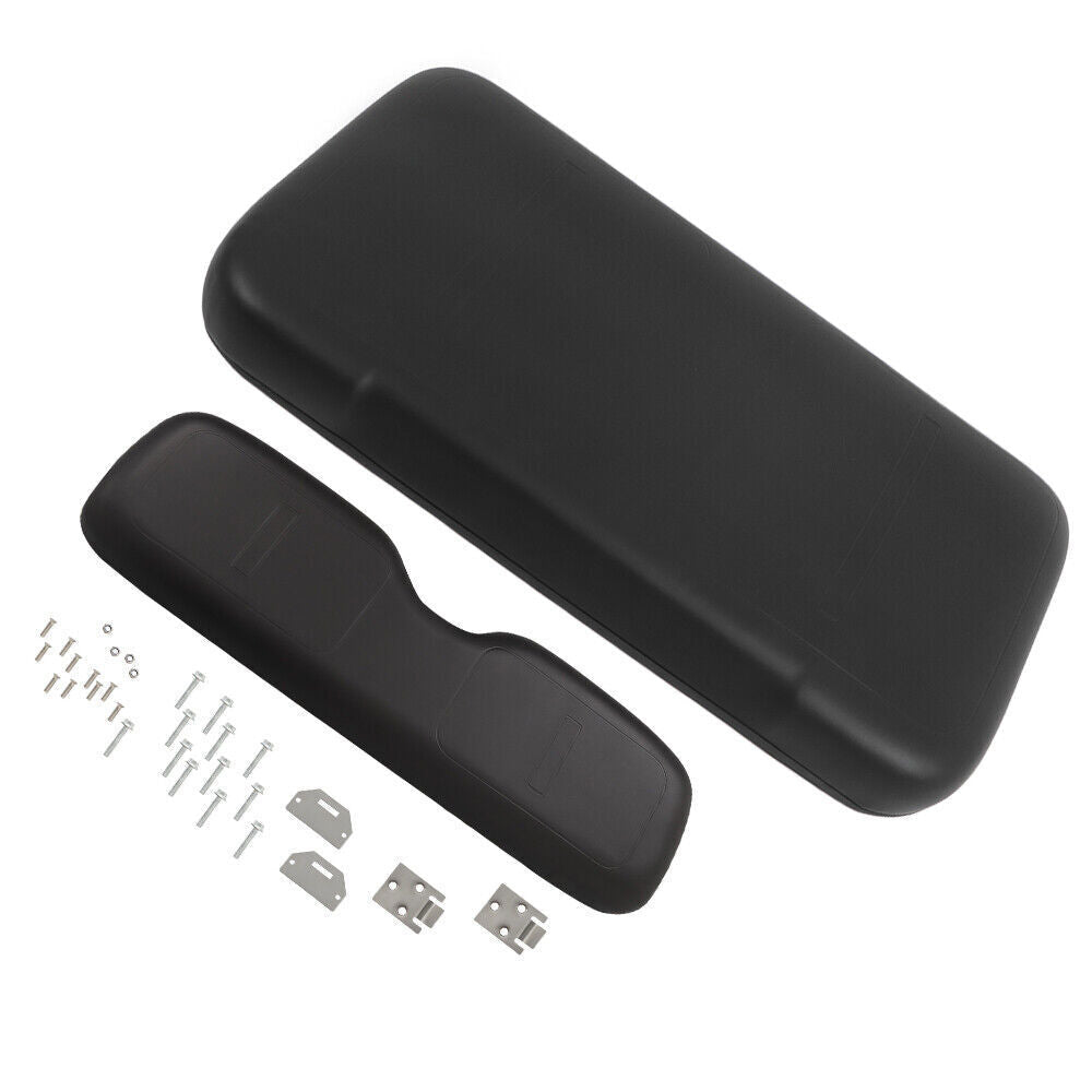 Black Golf Cart Front Seat Cushion w/ Hardware For EZGO Medalist TXT 1994-2013