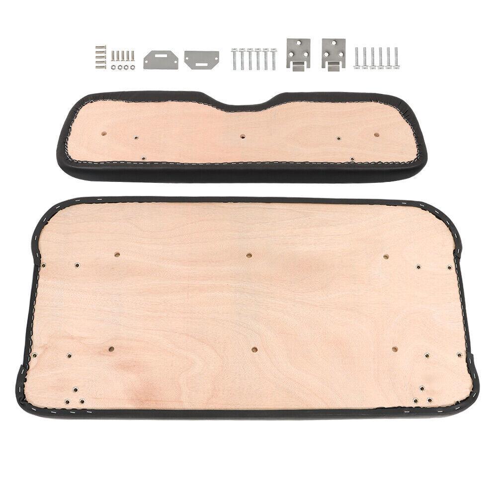 Black Golf Cart Front Seat Cushion w/ Hardware For EZGO Medalist TXT 1994-2013