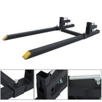 2000lbs Clamp on Pallet Forks Loader Bucket Skidsteer Tractor 60" Universal