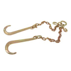 2' ft G70 Tow Chain 5/16" J-Hooks V-Chain Flatbed Truck Rollback Wrecker Carrier