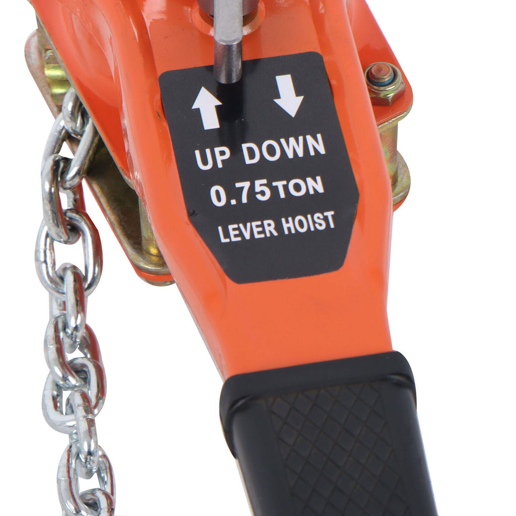 3/4 Ton 1650 lbs Capacity Come Along Manual Lever Chain Hoist 10FT G80 Chain