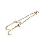 US 5/16" G70 V-Chain Bridle w/15" Large J Hooks,T- Hook&J-Hook w/ Grab Hooks 3'