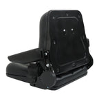 Forklift Seat PVC Universal Adjustable Backrest Tractor Seat Safety Belt Armrest