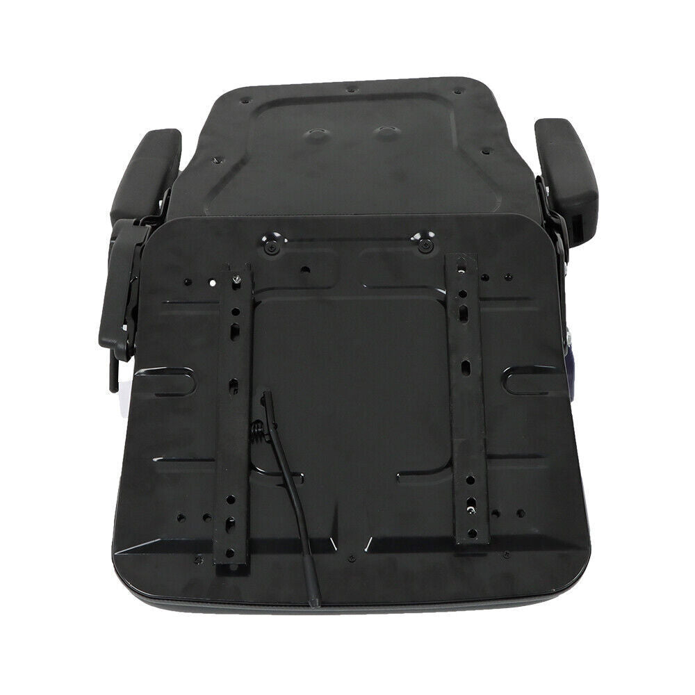 Forklift Seat PVC Universal Adjustable Backrest Tractor Seat Safety Belt Armrest