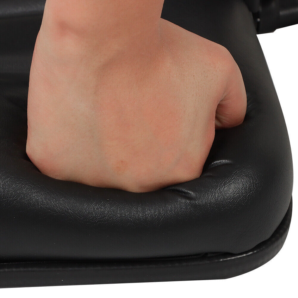 Forklift Seat PVC Universal Adjustable Backrest Tractor Seat Safety Belt Armrest
