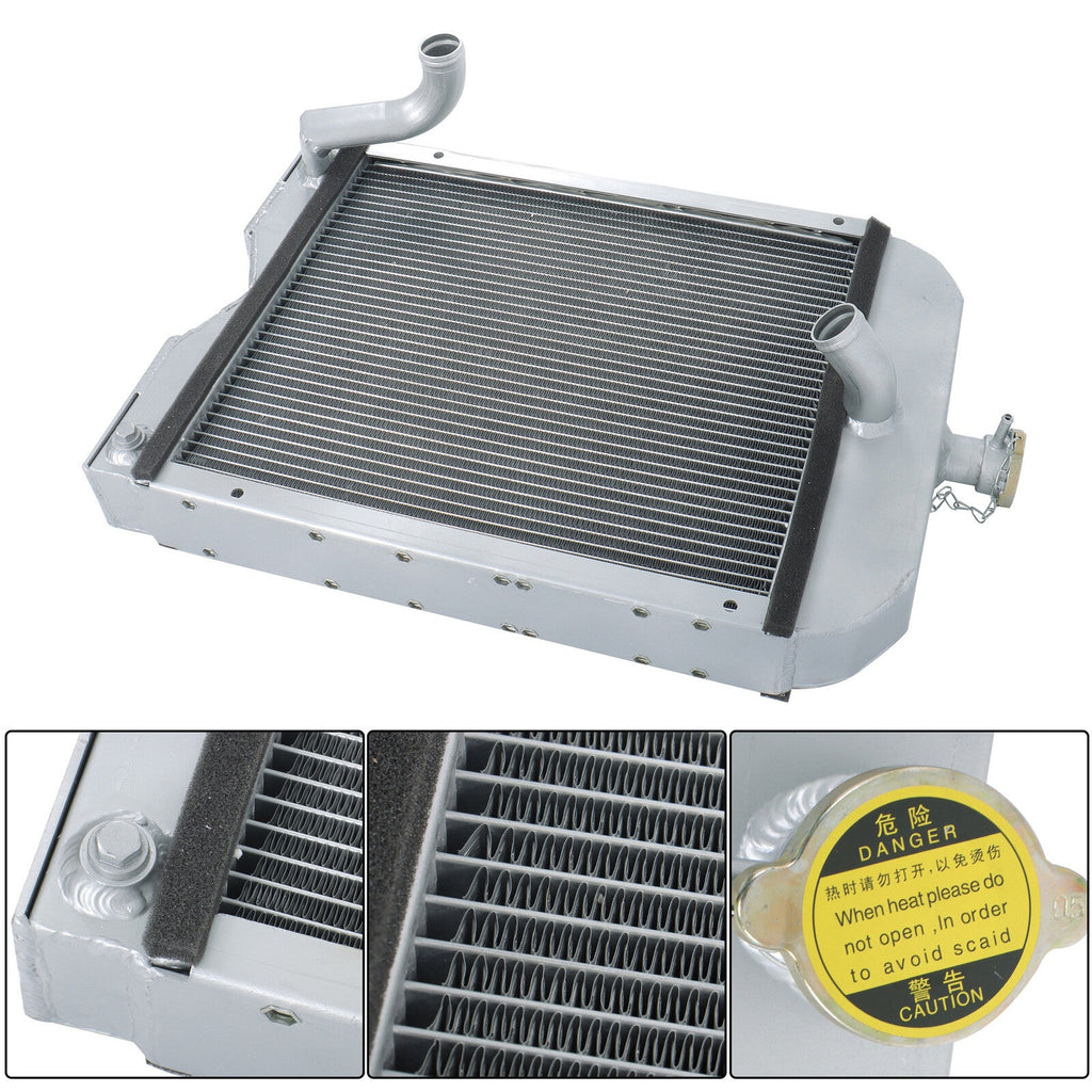 8N8005 86551430 2 low Full Aluminum Radiator For Ford Tractor 2N 8N 9N Model