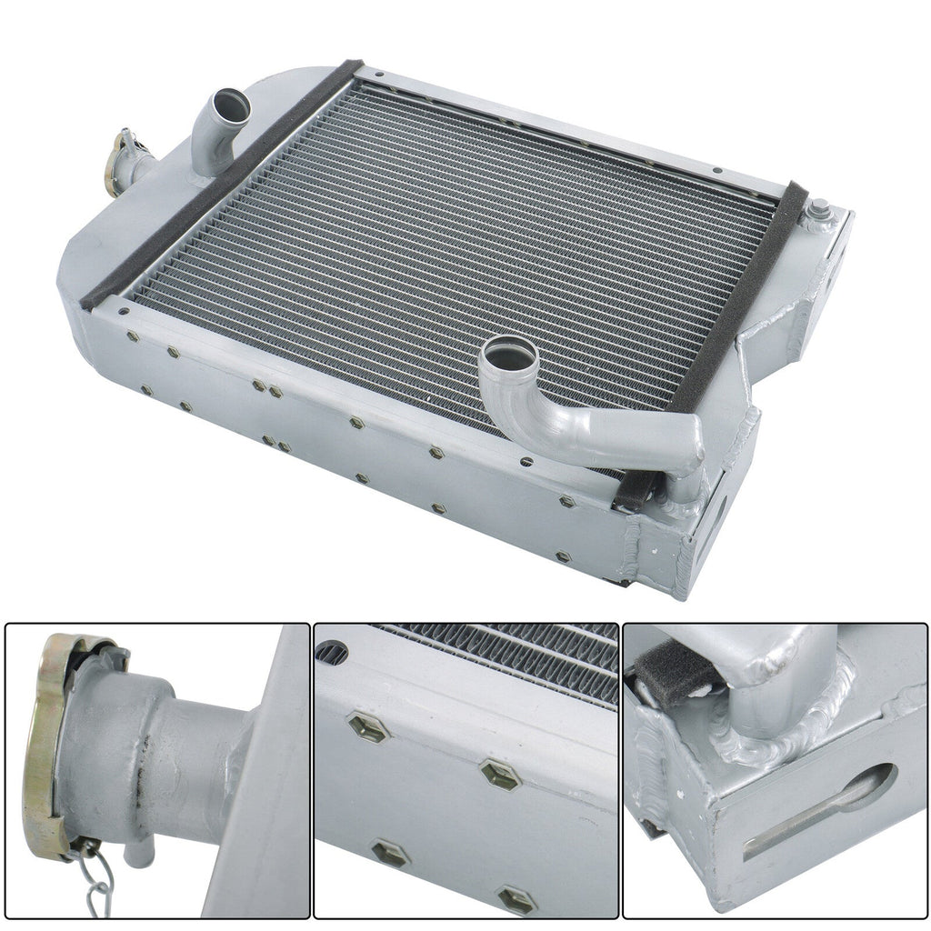 8N8005 86551430 2 low Full Aluminum Radiator For Ford Tractor 2N 8N 9N Model