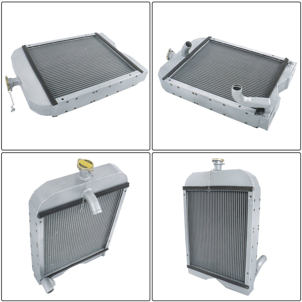 8N8005 86551430 2 low Full Aluminum Radiator For Ford Tractor 2N 8N 9N Model
