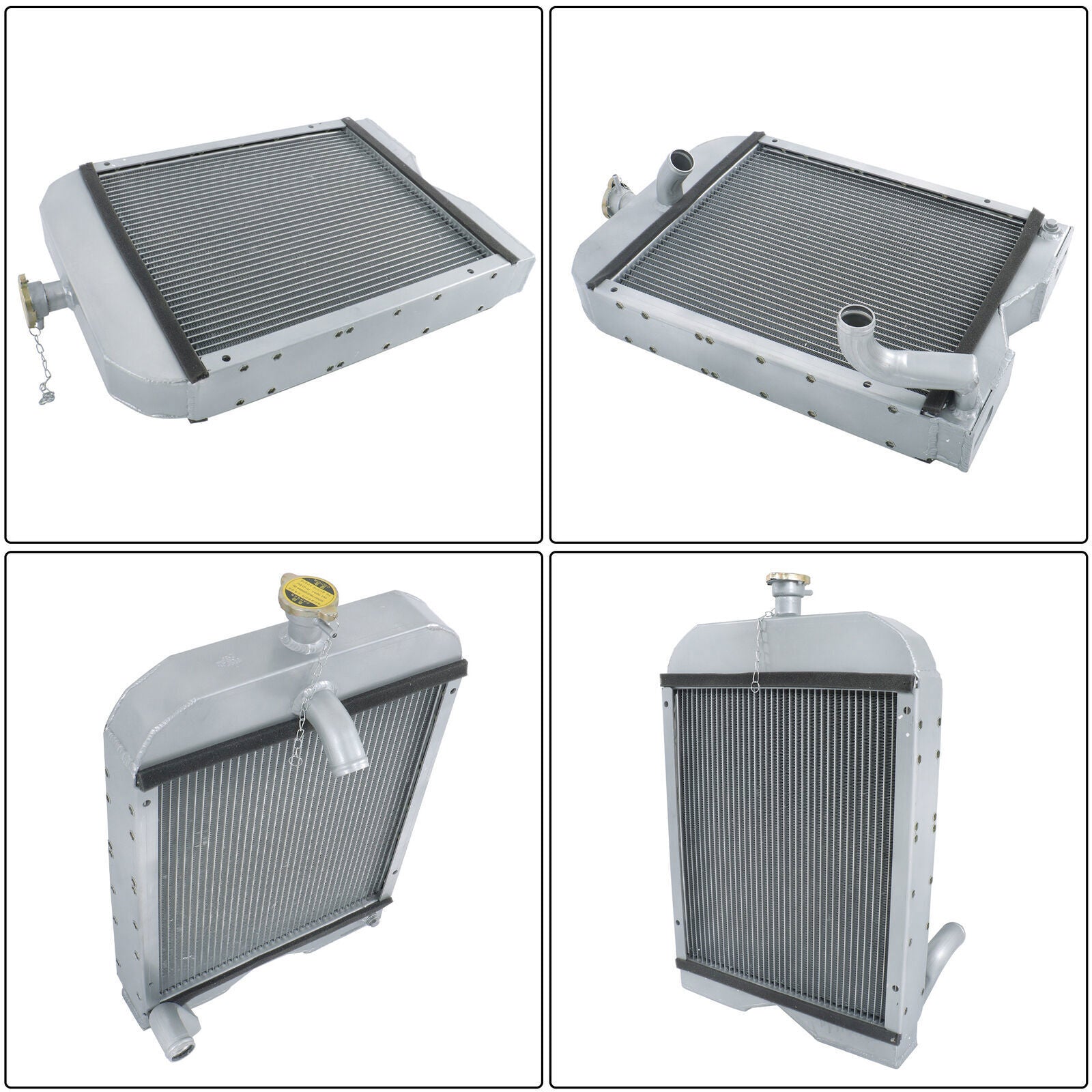 8N8005 86551430 2 low Full Aluminum Radiator For Ford Tractor 2N 8N 9N Model