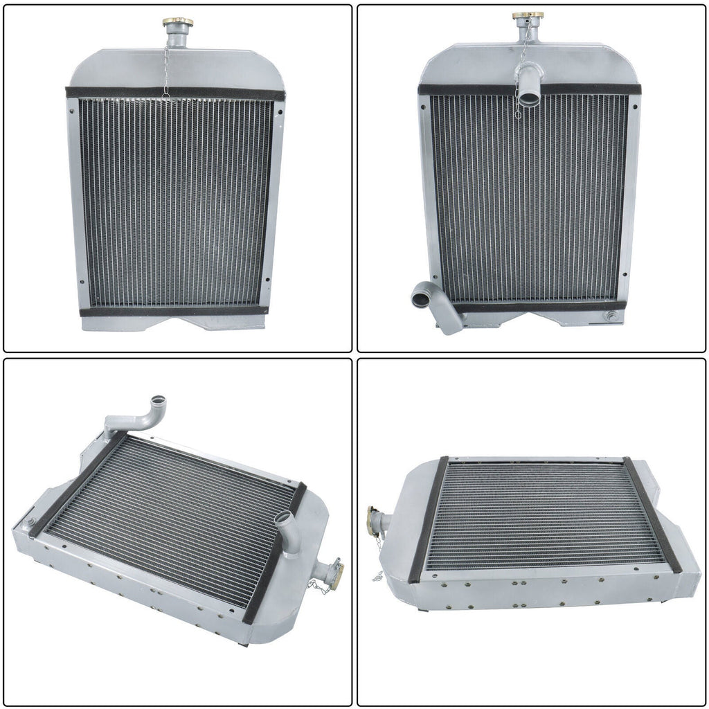8N8005 86551430 2 low Full Aluminum Radiator For Ford Tractor 2N 8N 9N Model
