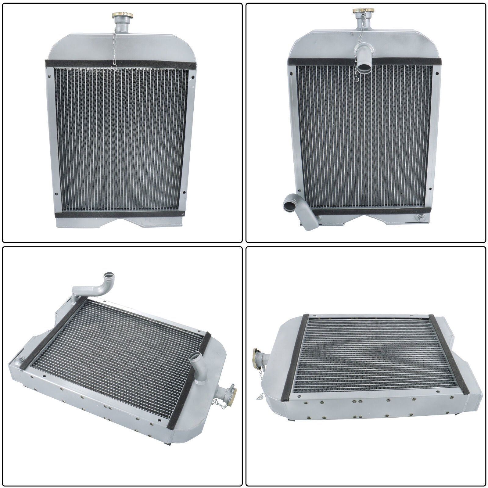 8N8005 86551430 2 low Full Aluminum Radiator For Ford Tractor 2N 8N 9N Model