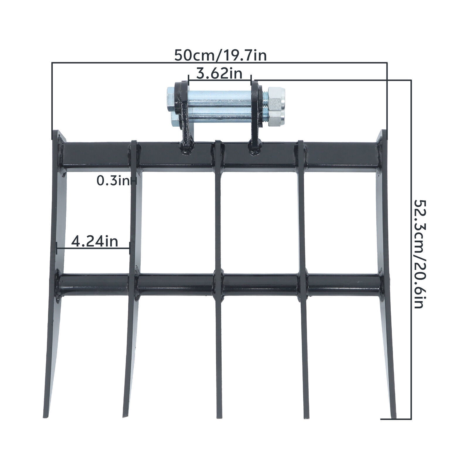 Rake Attachments For One Ton to 1.5Ton Mini Excavator Small Digger