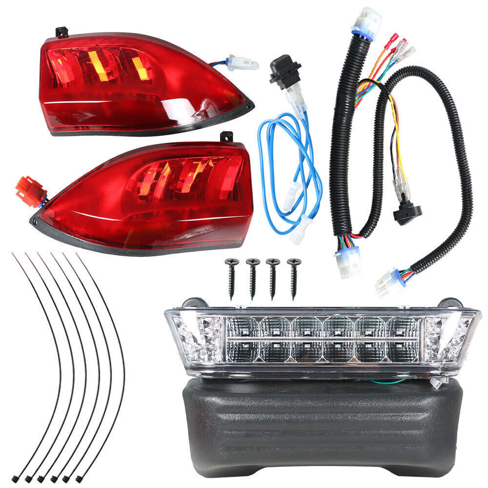LED Headlight Tail Light Kit 2004-2008 Set For Club Car Precedent Golf Cart