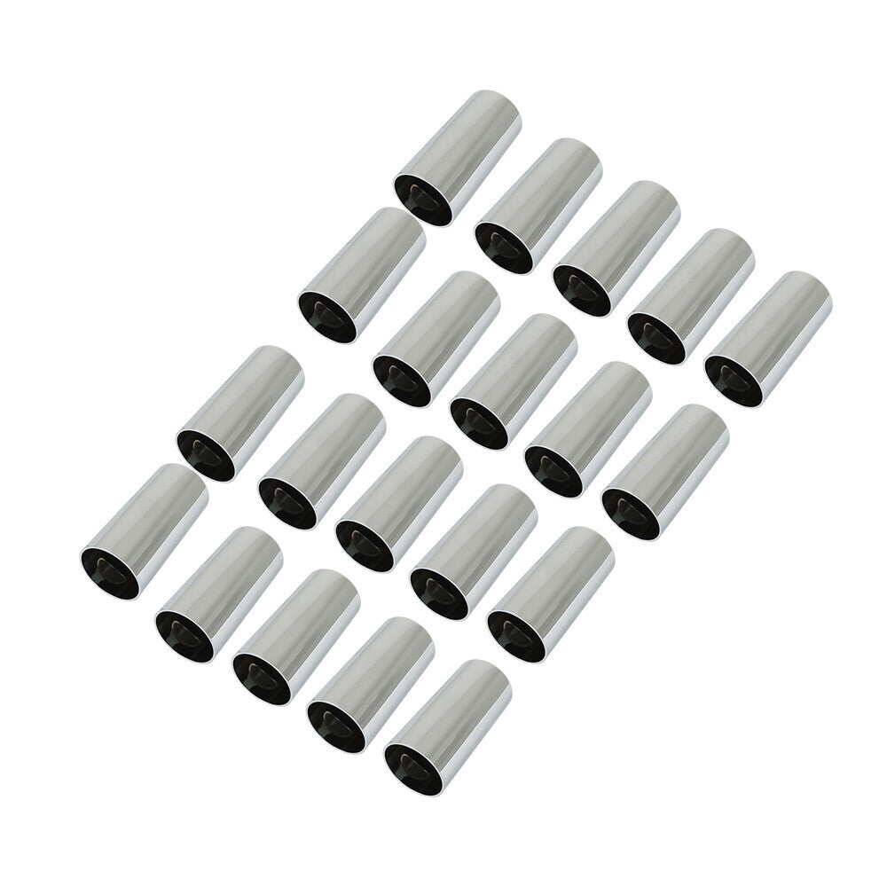 Chrome Lug Nut Covers Screw On Tube Style ABS Plastic 33mm Semi Truck Pack of 20