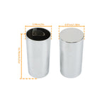 Chrome Lug Nut Covers Screw On Tube Style ABS Plastic 33mm Semi Truck Pack of 20