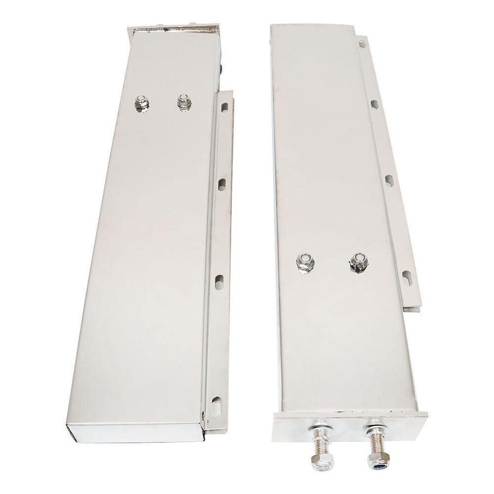 Stainless Steel Mud Flap Hanger w/ Light Cutouts Spring Loaded 2 1/2 Pattern 30"
