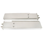 Stainless Steel Mud Flap Hanger w/ Light Cutouts Spring Loaded 2 1/2 Pattern 30"