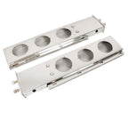 Stainless Steel Mud Flap Hanger w/ Light Cutouts Spring Loaded 2 1/2 Pattern 30"