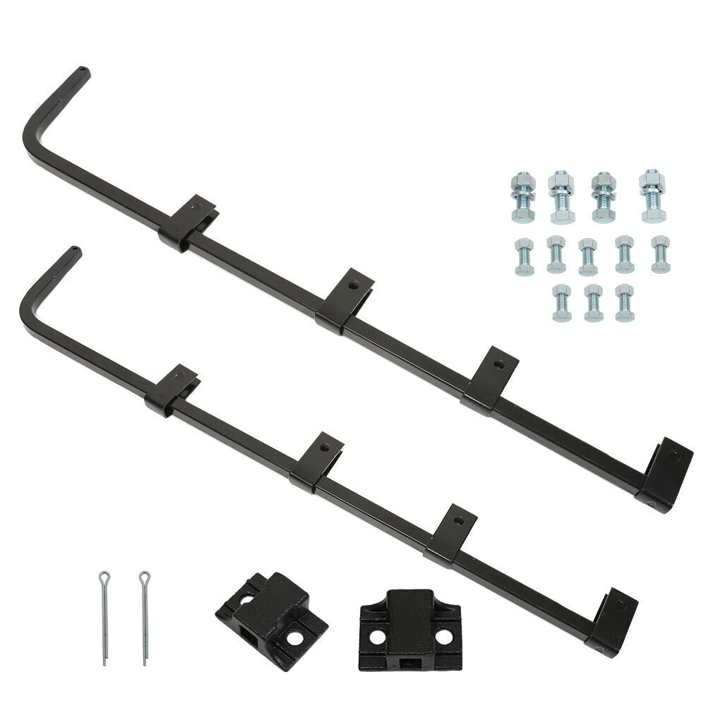 Straight Mud Flap Hanger 30" Heavy Duty Steel Set For Semi Truck