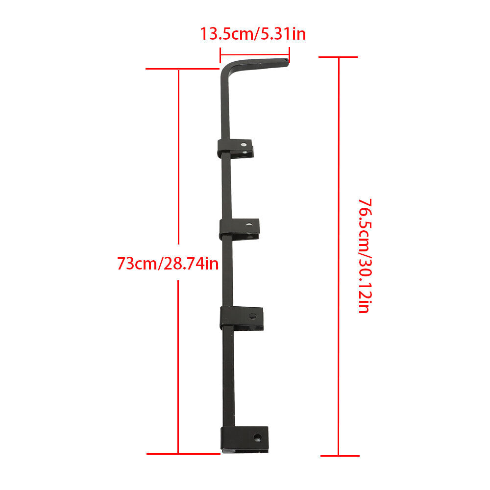 Straight Mud Flap Hanger 30" Heavy Duty Steel Set For Semi Truck