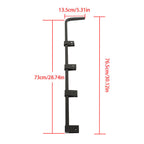 Straight Mud Flap Hanger 30" Heavy Duty Steel Set For Semi Truck