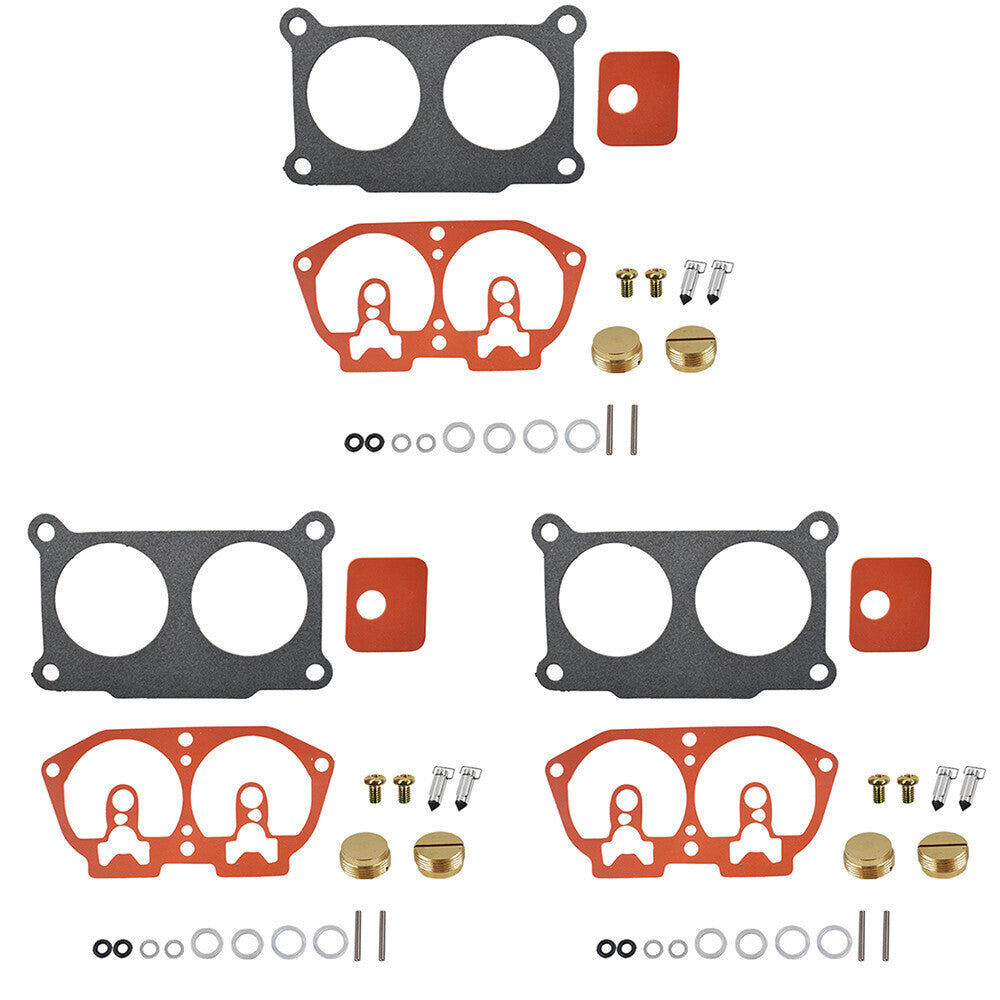 3× Carburetor Rebuild Kit For Outboard V-6 For Yamaha 150 175 200 225 HP 86-95