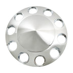 For Semi Truck Wheel Axle Covers Spiked Chrome Front + Rear Hub Cover Kit 33mm