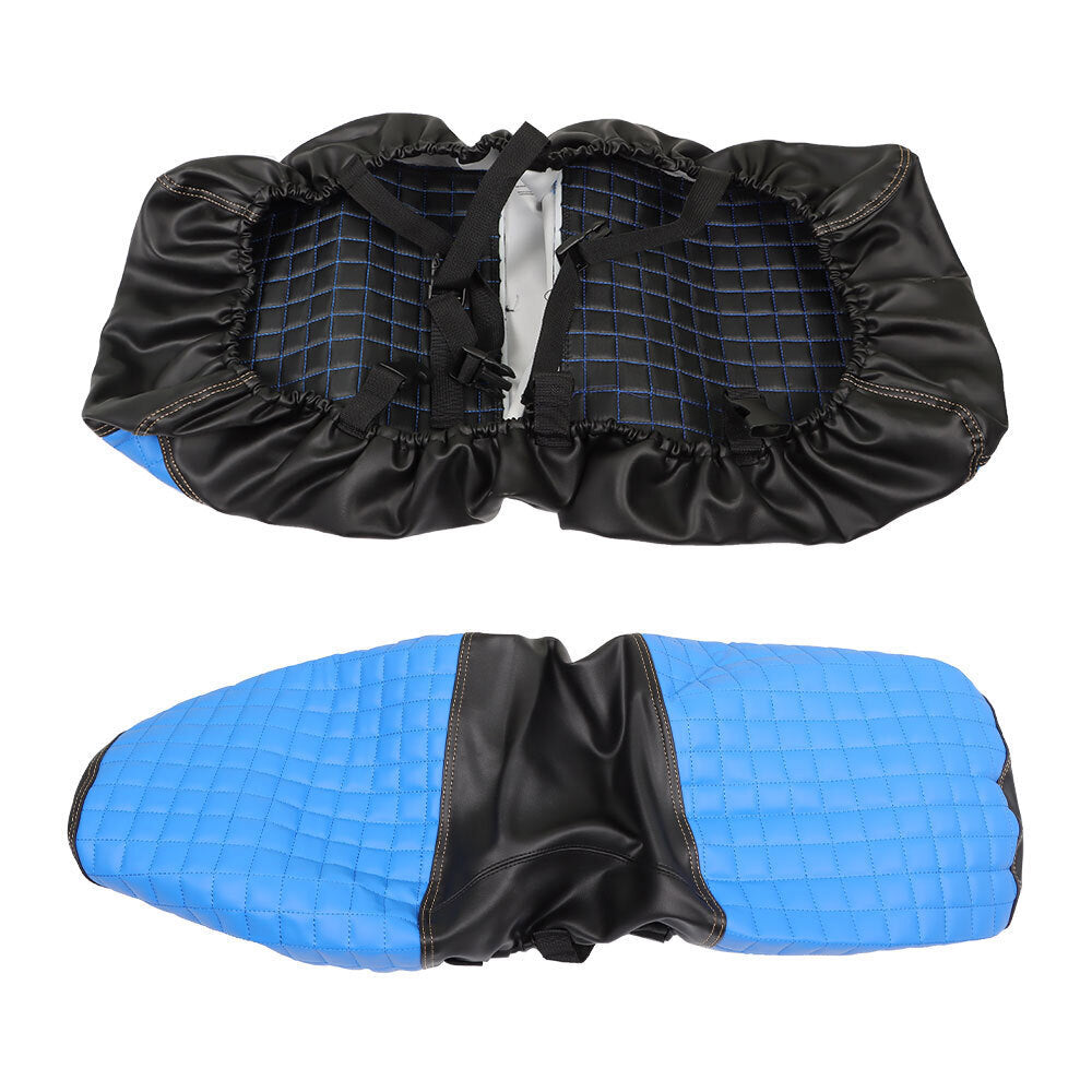 Rear Seat Covers Kit No Staple Blue Color Universal Size Fits For Golf Carts