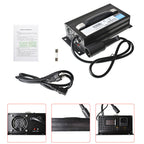 Battery Charger For Club Car 48V 15 AMP Golf Cart 48 Volt Round 3 Pin Plug