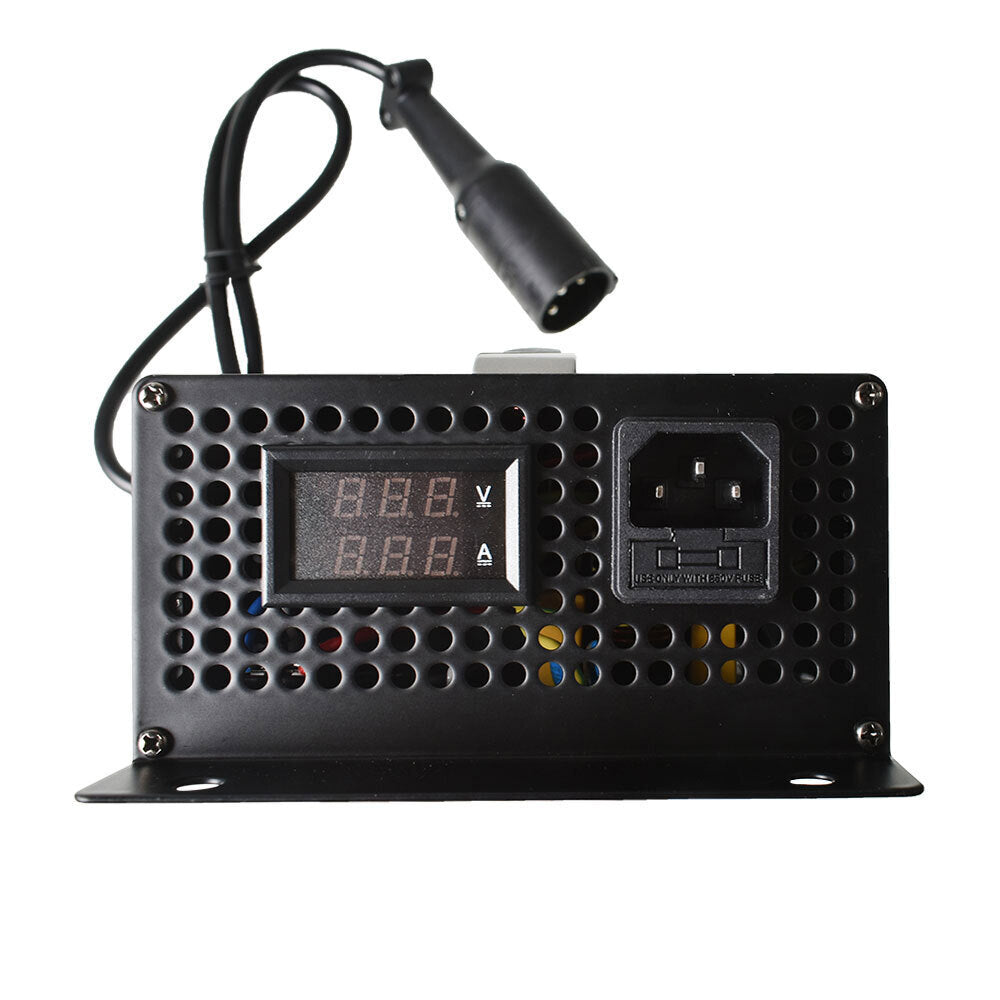 Battery Charger For Club Car 48V 15 AMP Golf Cart 48 Volt Round 3 Pin Plug