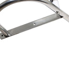 4 Steps Pontoon Boat Ladder Stainless Steel with Pedal Hand Railing Ladder