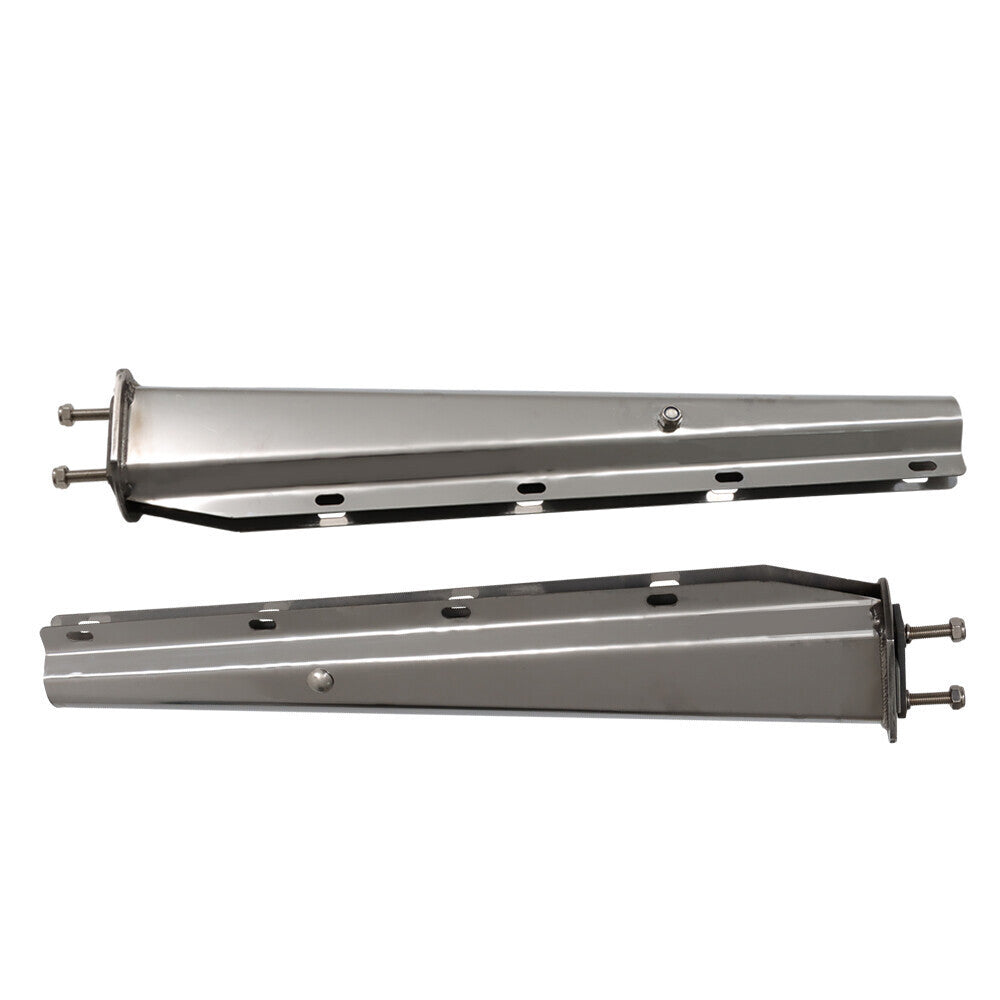 Semi Truck Tapered 30" Stainless Steel Straight Mud Flap Hanger 2 1/2" Bolt